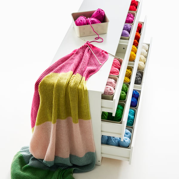 MARGOSATRÄD Throw, multicolour