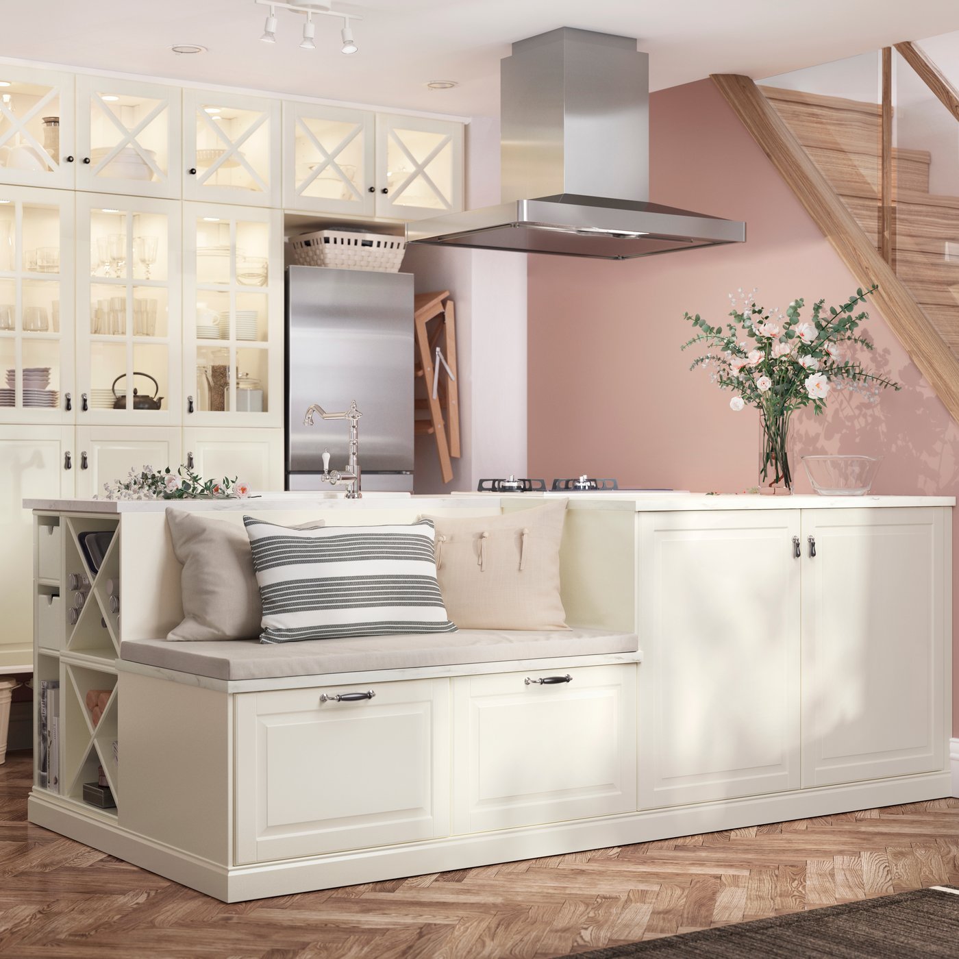 A ME 323* wc shlv/2glsd 80x80 w/Bodbyn ow  in the kitchen