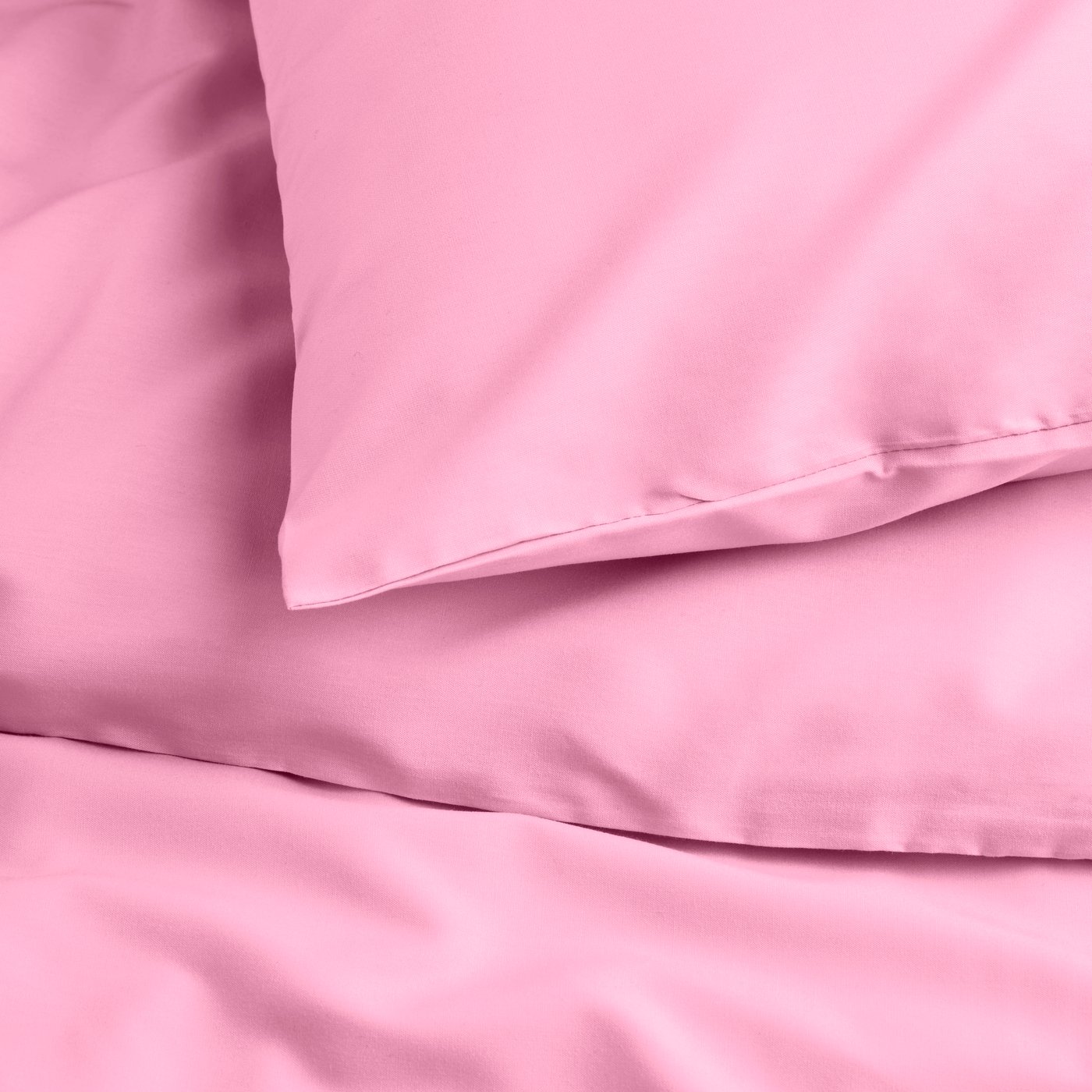 A pink PILTANDVINGE duvet cover and pillowcase in the NA