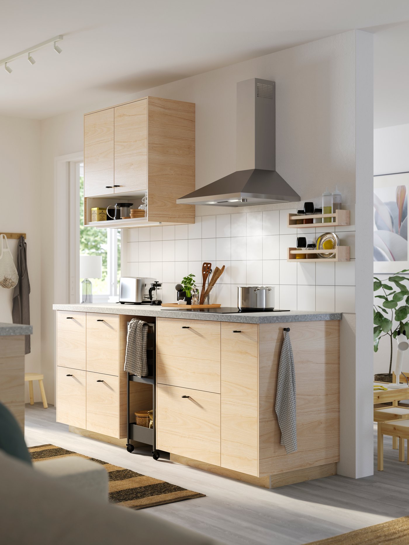 A black NISSAFORS trolley