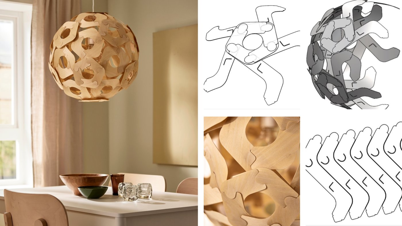 イケア、「ÖDLEBLAD/オードレブラド ペンダントランプシェード」発売