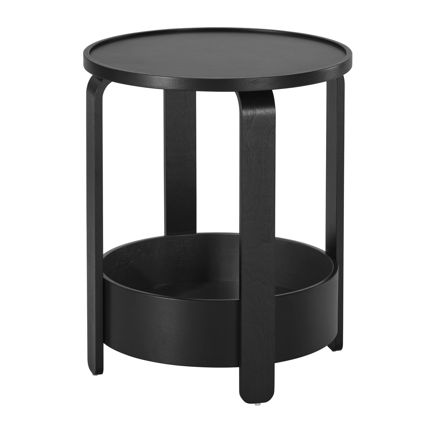 IKEA BORGEBY sidobord, svart, 46 cm