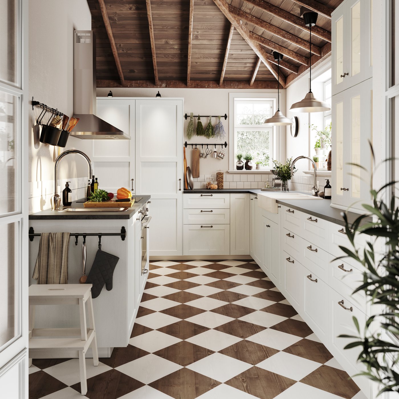 A grey RINNIG oven glove in the kitchen