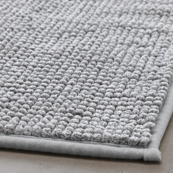 A grey-white mélange TOFTBO bath mat