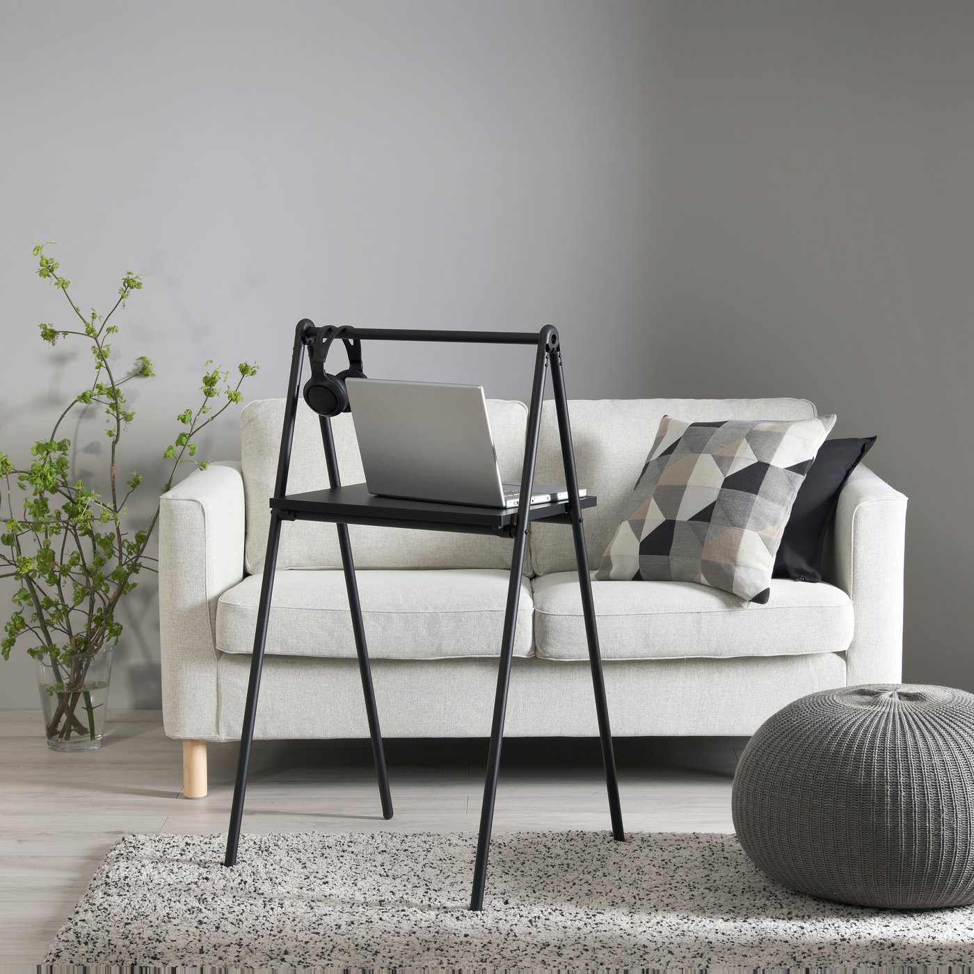 A black BJÖRKÅSEN folding table