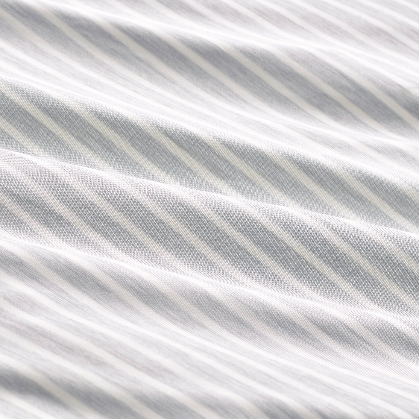 A grey/stripe BRANDLILJA duvet cover and 2 pillowcases in the NA