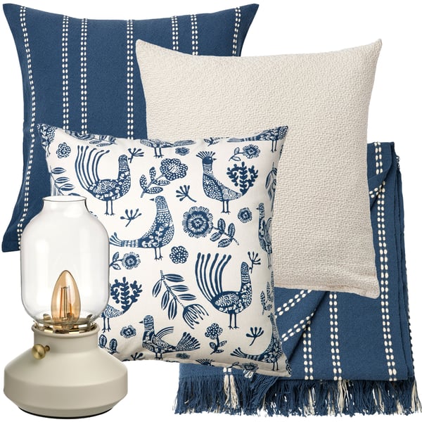 En dimbar beige TÄRNABY bordlampe-