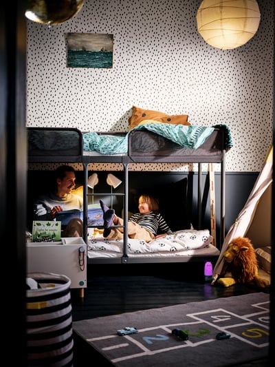 Shared children’s bedroom designs for rest and play - IKEA