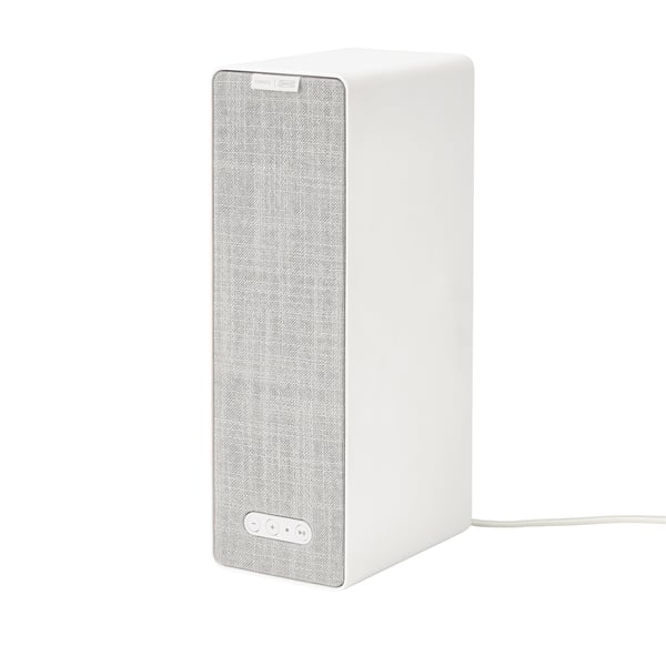 A white smart/gen 2 SYMFONISK WiFi bookshelf speaker