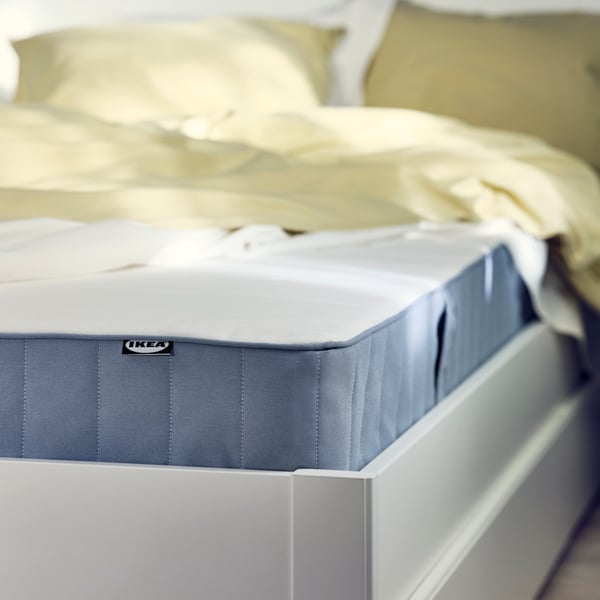VESTMARKA Matelas à ressorts, ferme/bleu clair