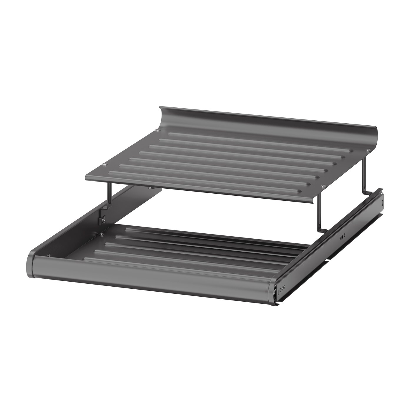IKEA KOMPLEMENT utdragbart skohyllplan, mörkgrå, 50x58 cm