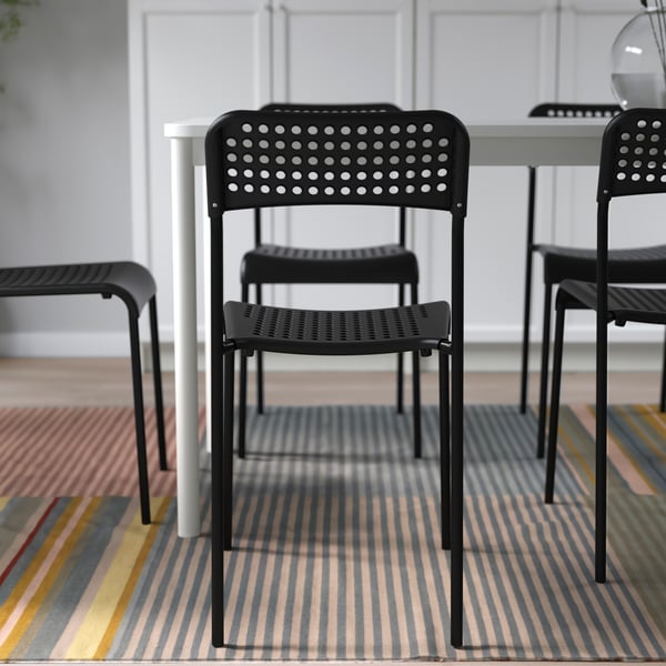 A black ADDE chair