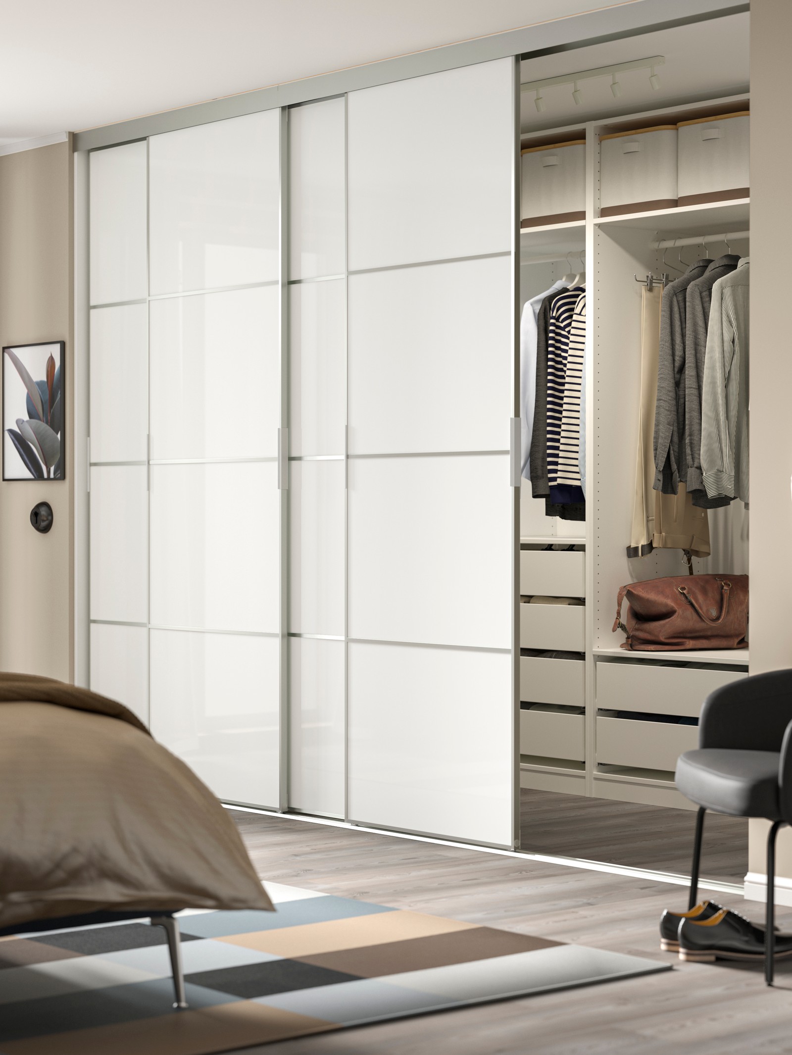 SKYTTA, sliding doors for your wardrobe IKEA