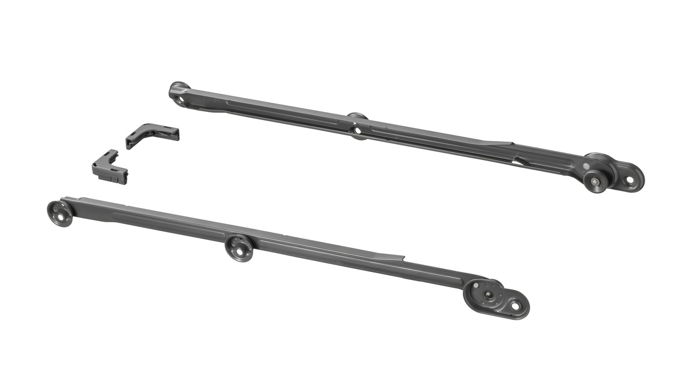IKEA KOMPLEMENT utdragsskena för backar, mörkgrå, 58 cm