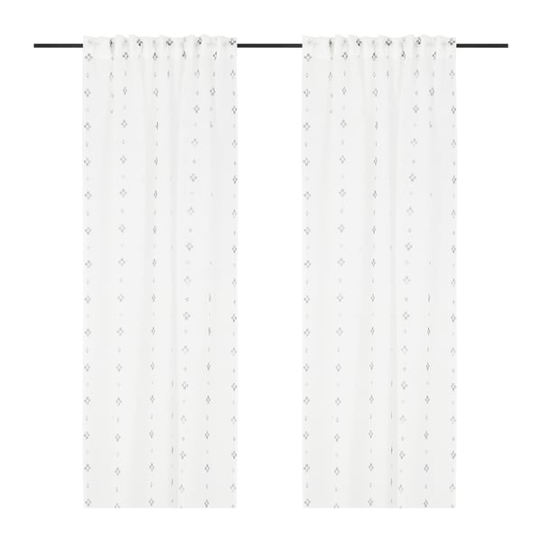 A white GULVINGFLY sheer curtains, 1 pair