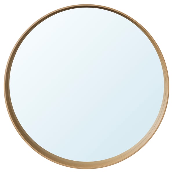 An oak veneer STOCKHOLM mirror in the NA