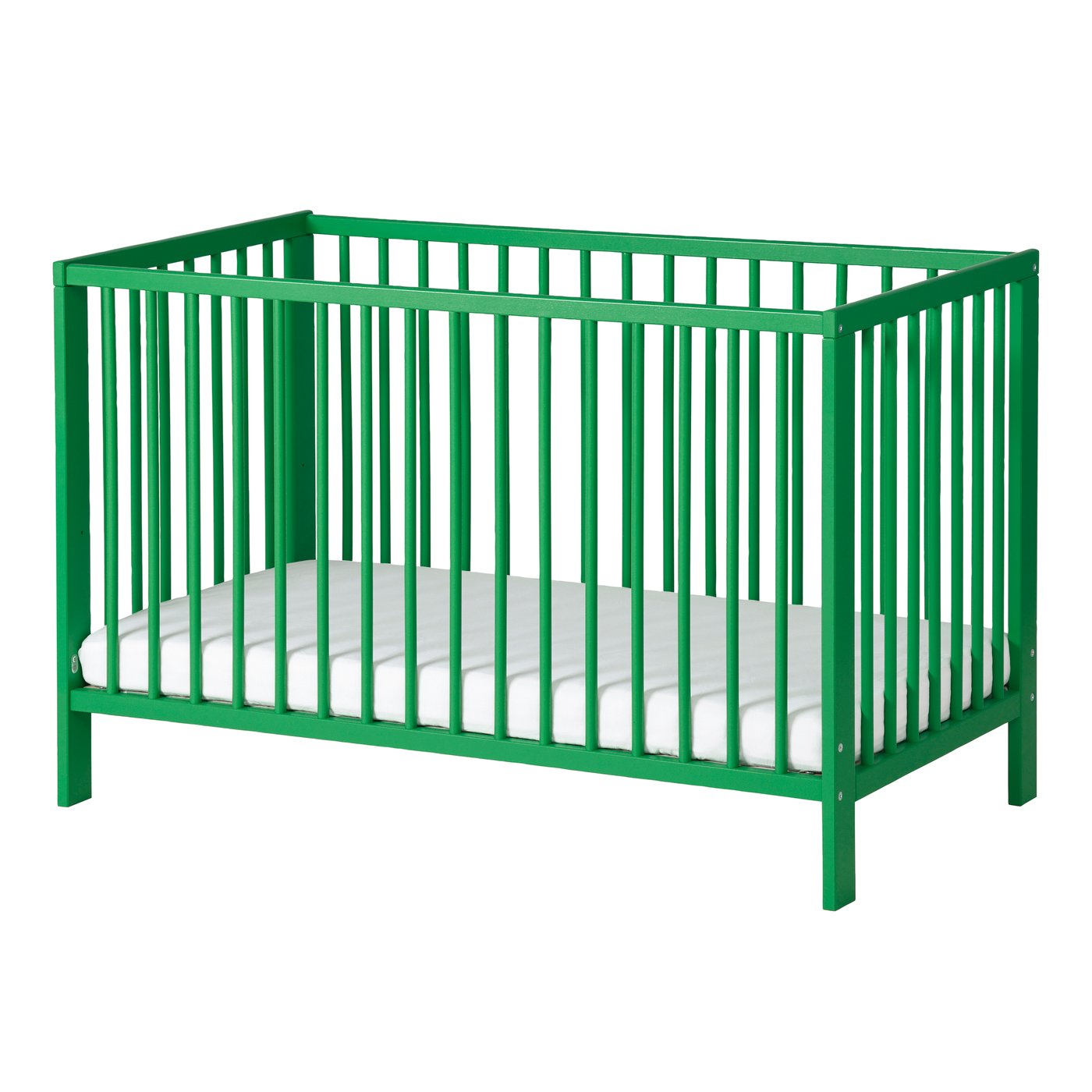 IKEA GULLIVER spjälsäng, grön, 60x120 cm