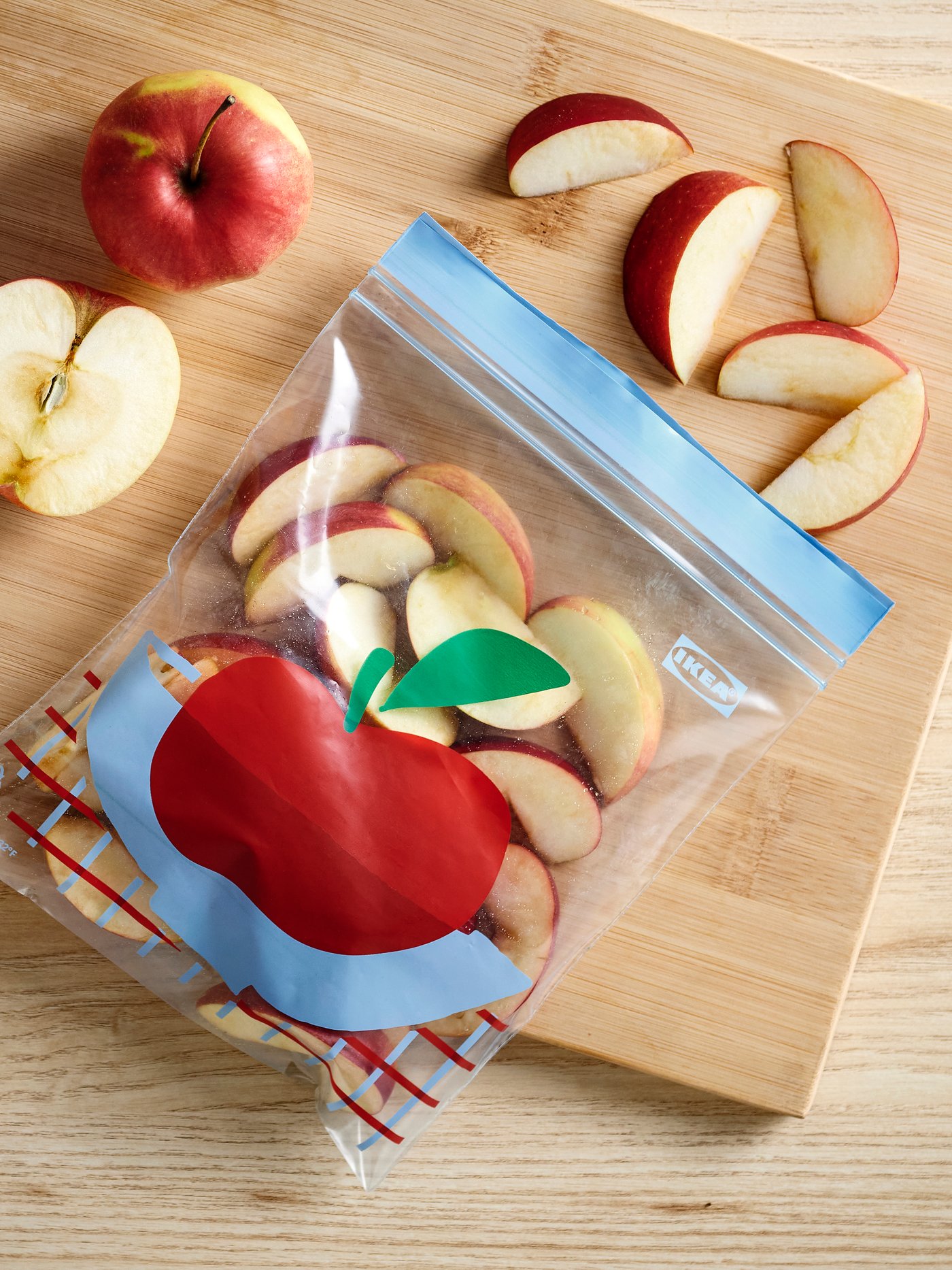 A multicolour/patterned ISTAD resealable bag in the NA