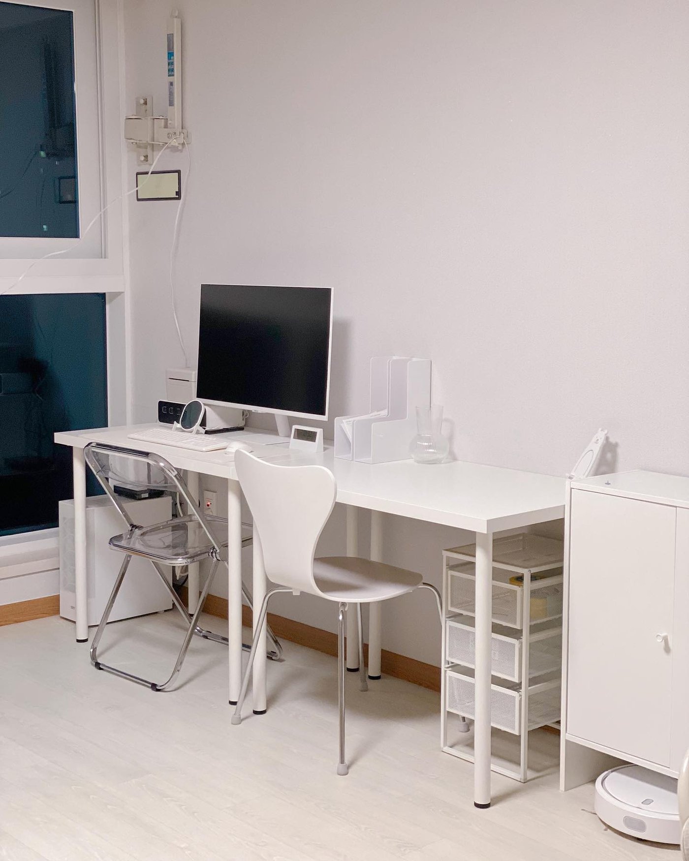 Ikea Linnmon Desk With Adils Legs For Multi Purpose 47 1/4x23 5/8 Table ...