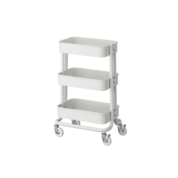 A white RÅSKOG trolley