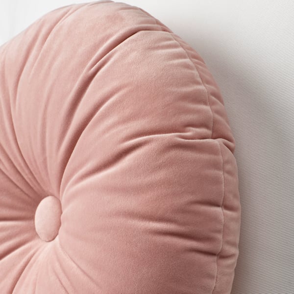 A light pink KRANSBORRE cushion