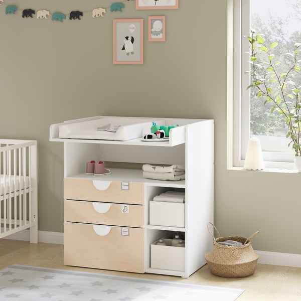 SMÅSTAD changing table in a grey bedroom