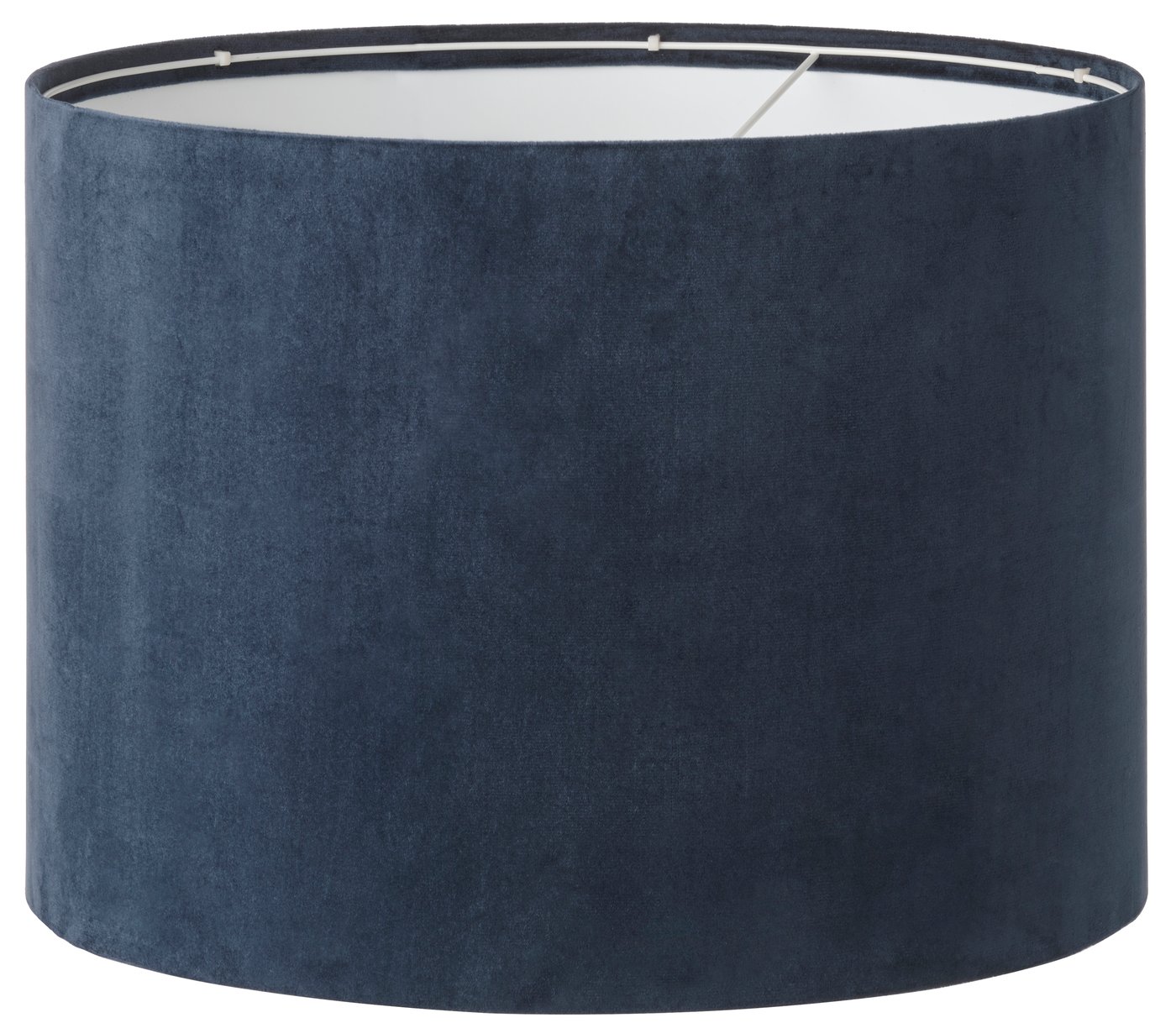 IKEA MOLNSKIKT lampskärm, mörkblå sammet, 42 cm