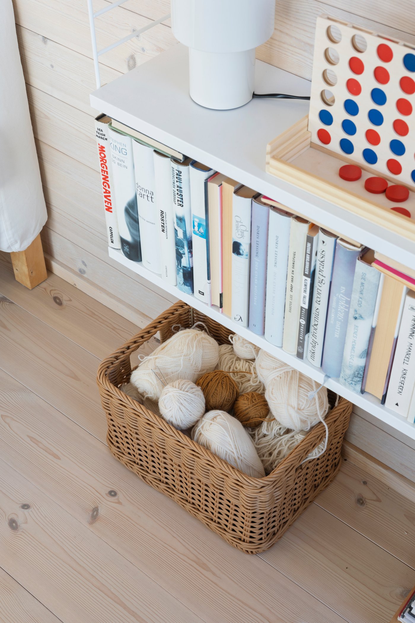 A plastic rattan BEKNA basket