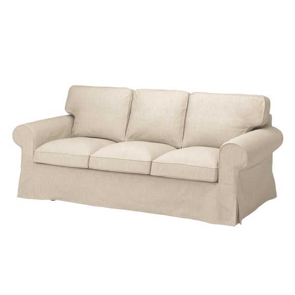 A Kilanda light beige EKTORP 3-seat sofa