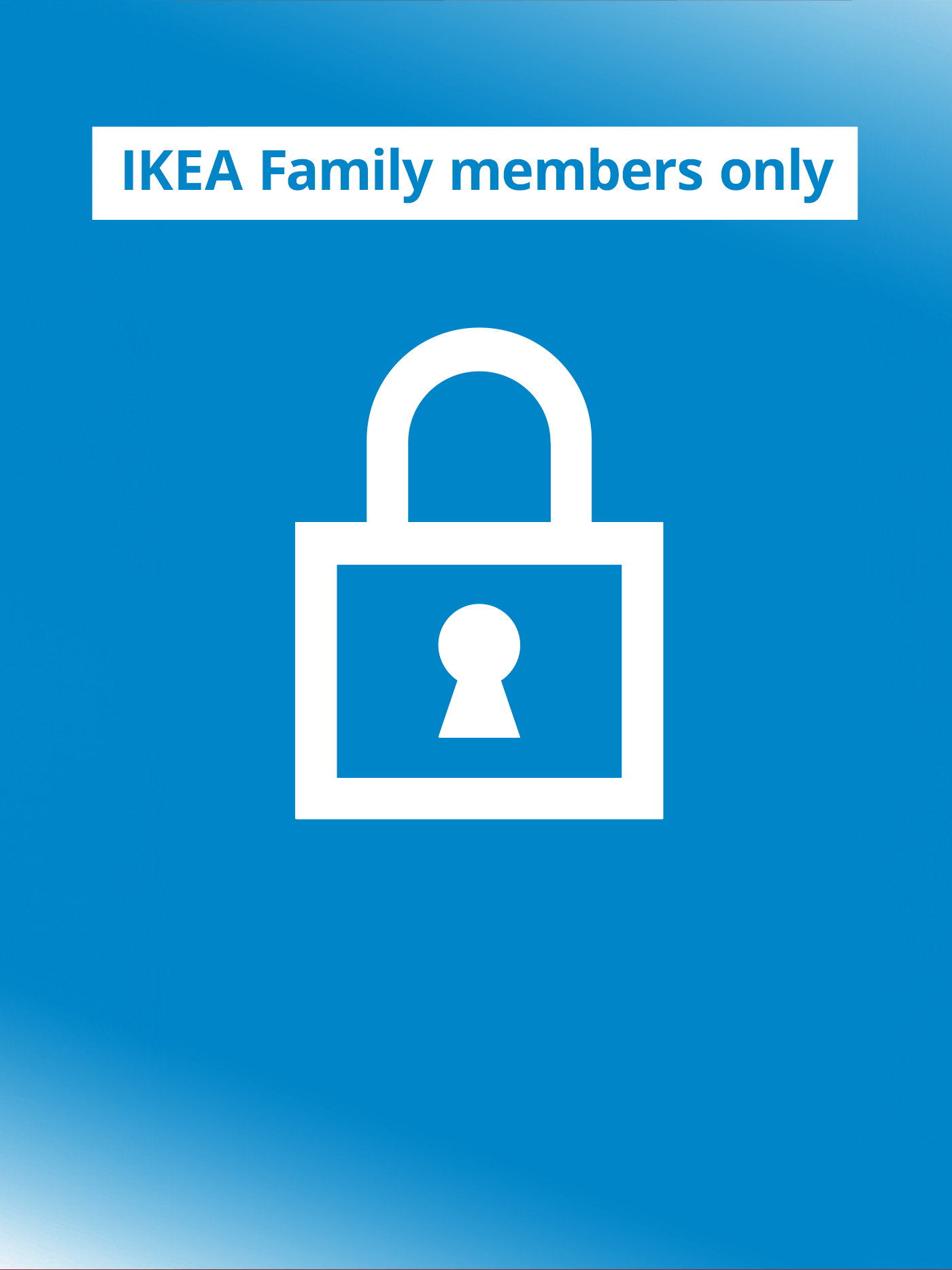 IKEA Family members only, 12.12 sale