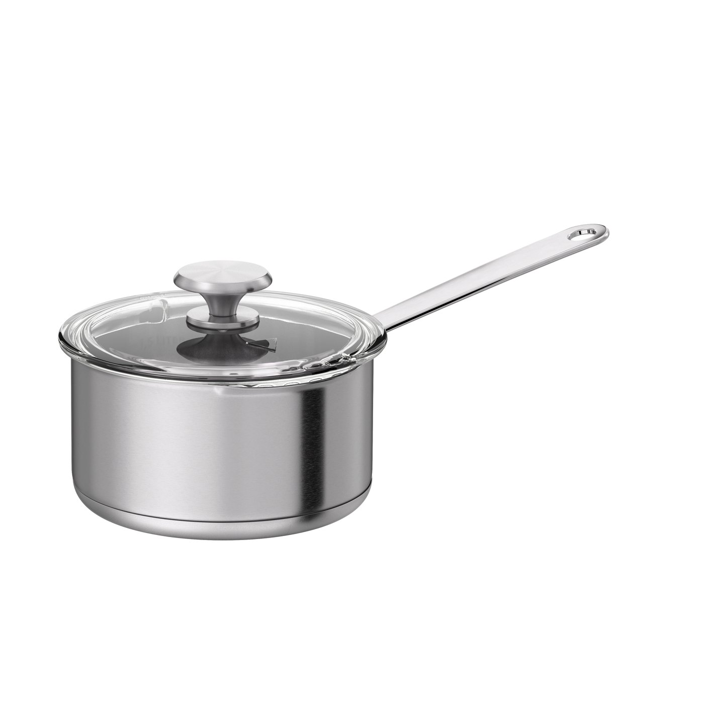 IKEA HEMKOMST kastrull med lock, rostfritt stål/glas, 2 l