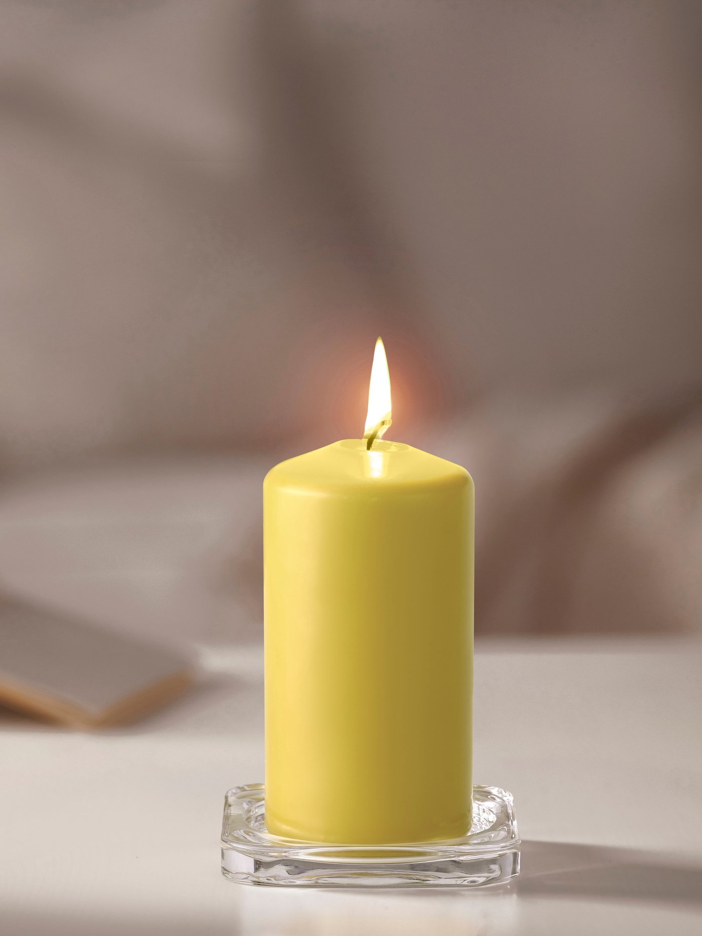 Un photophore en verre transparent GLASIG