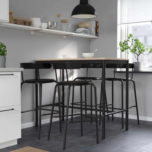 An anthracite YNGVAR bar stool
