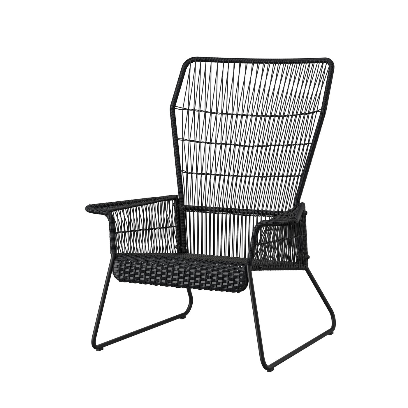 IKEA TALLSKÄR utefåtölj, antracit, fåtölj, utomhus