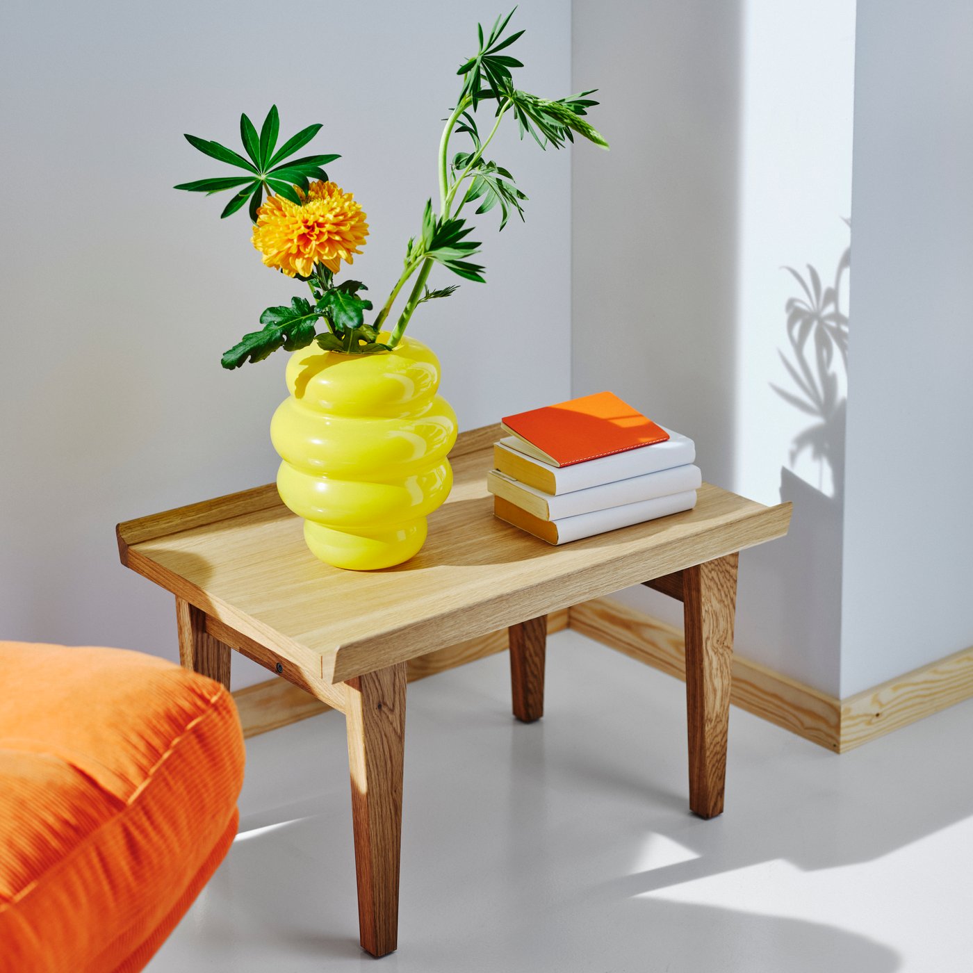 An oak GUTTANE side table
