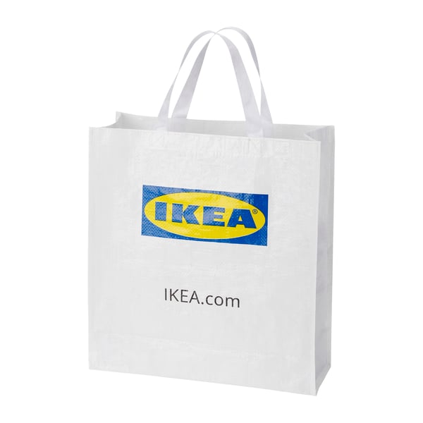 A white KLAMBY bag in the NA