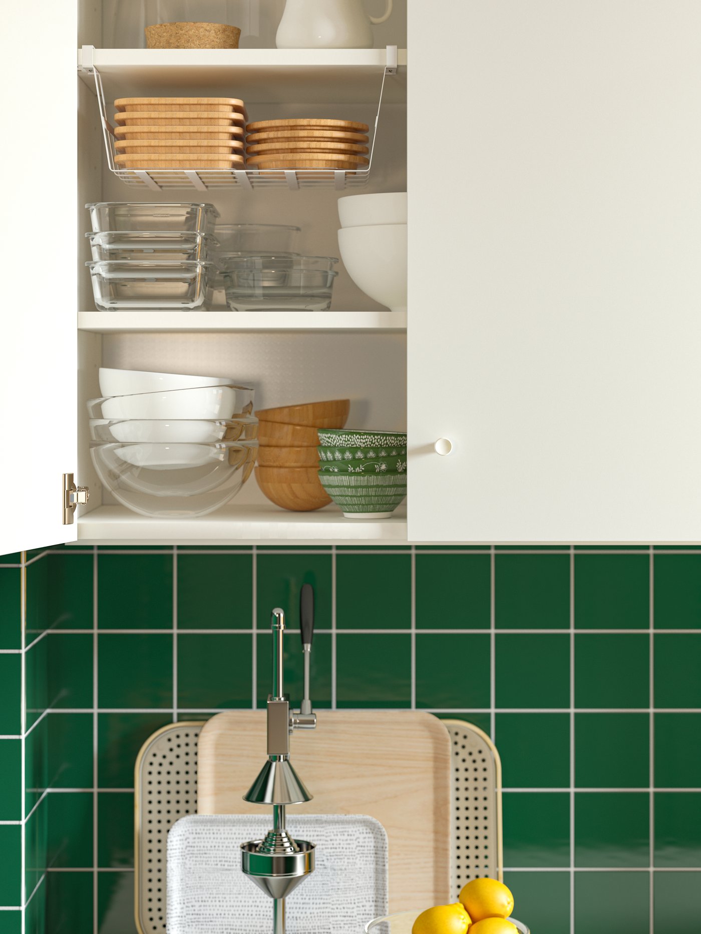 A bamboo BLANDA MATT serving bowl in the kitchen