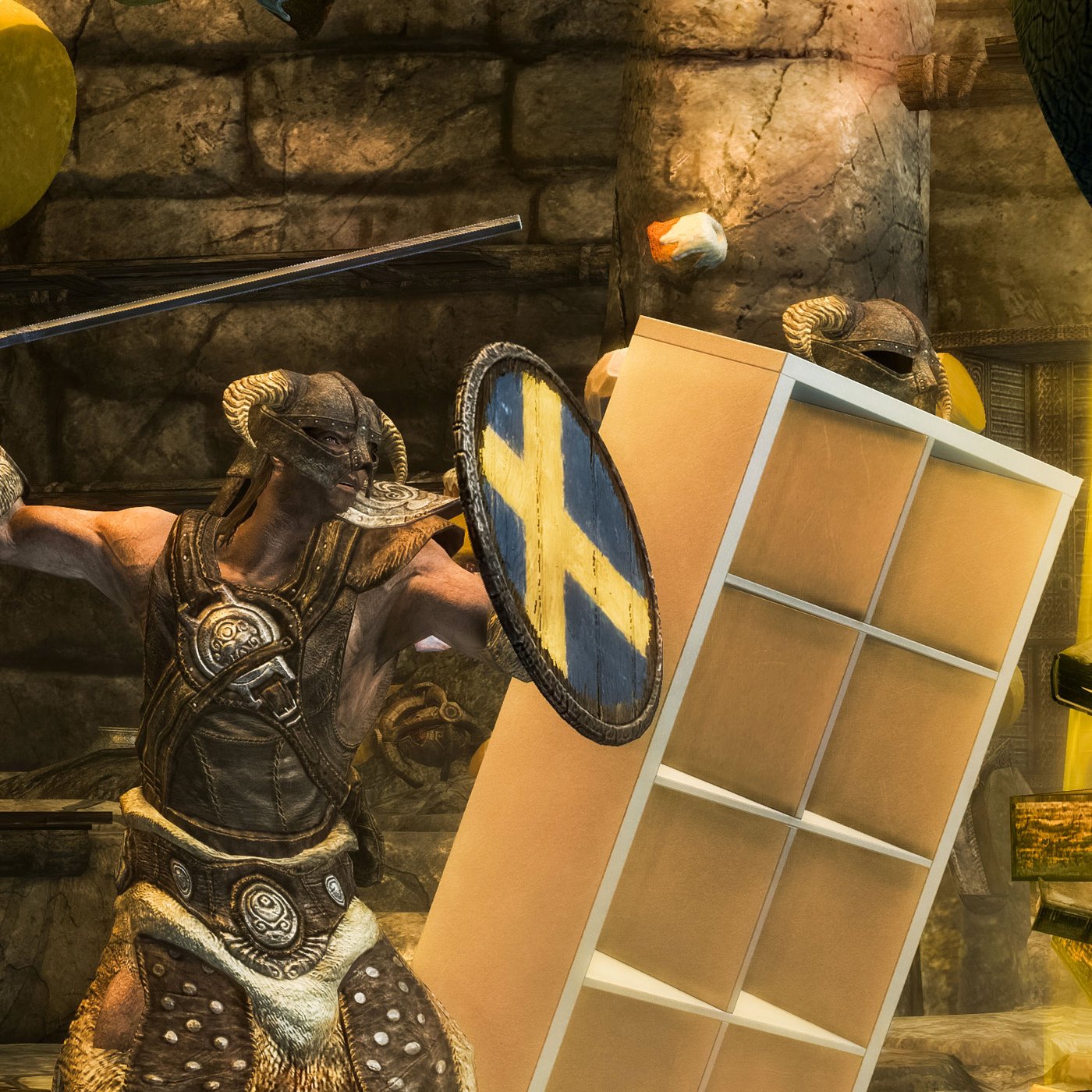 Real-life gameplay footage of the KALLAX STORAGEBORN Creation for The Elder Scrolls V: Skyrim™. KALLAX STORAGEBORN follows the character around the Skyrim map and solves storage woes.