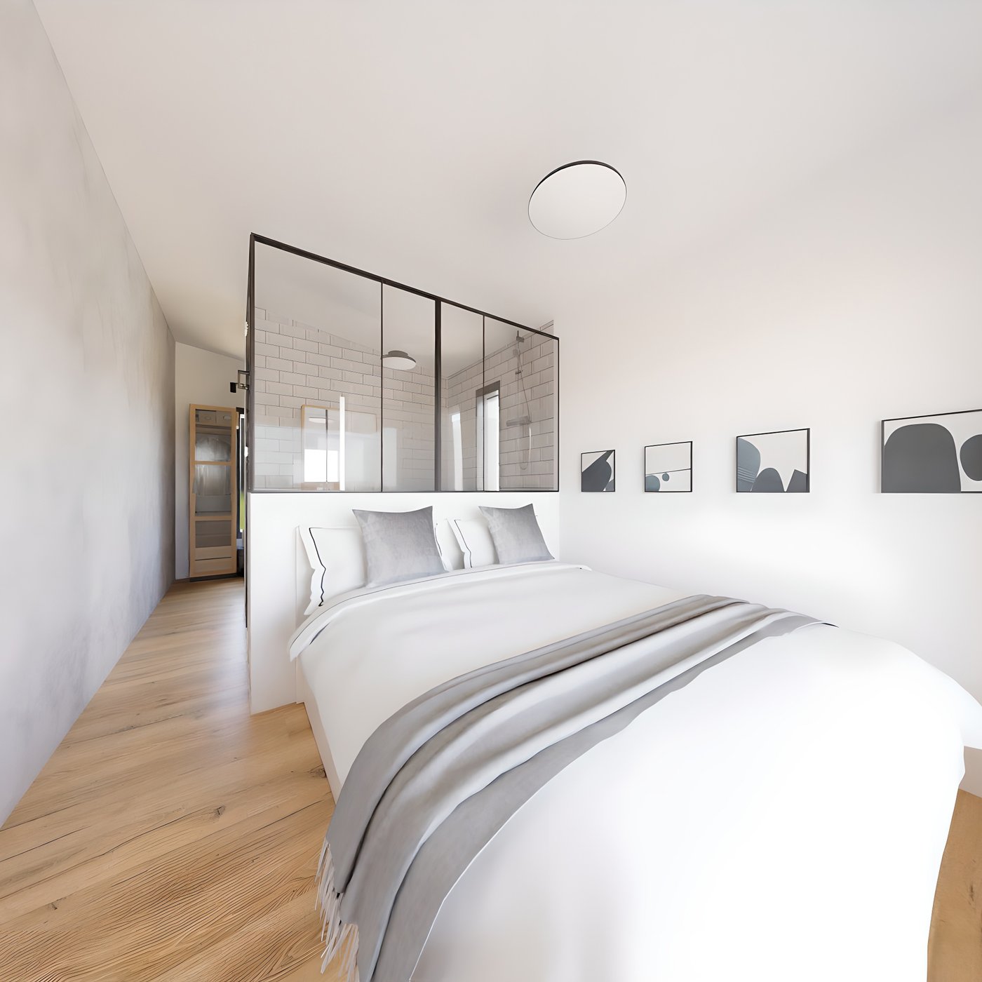 Spalnica v družinski hiši