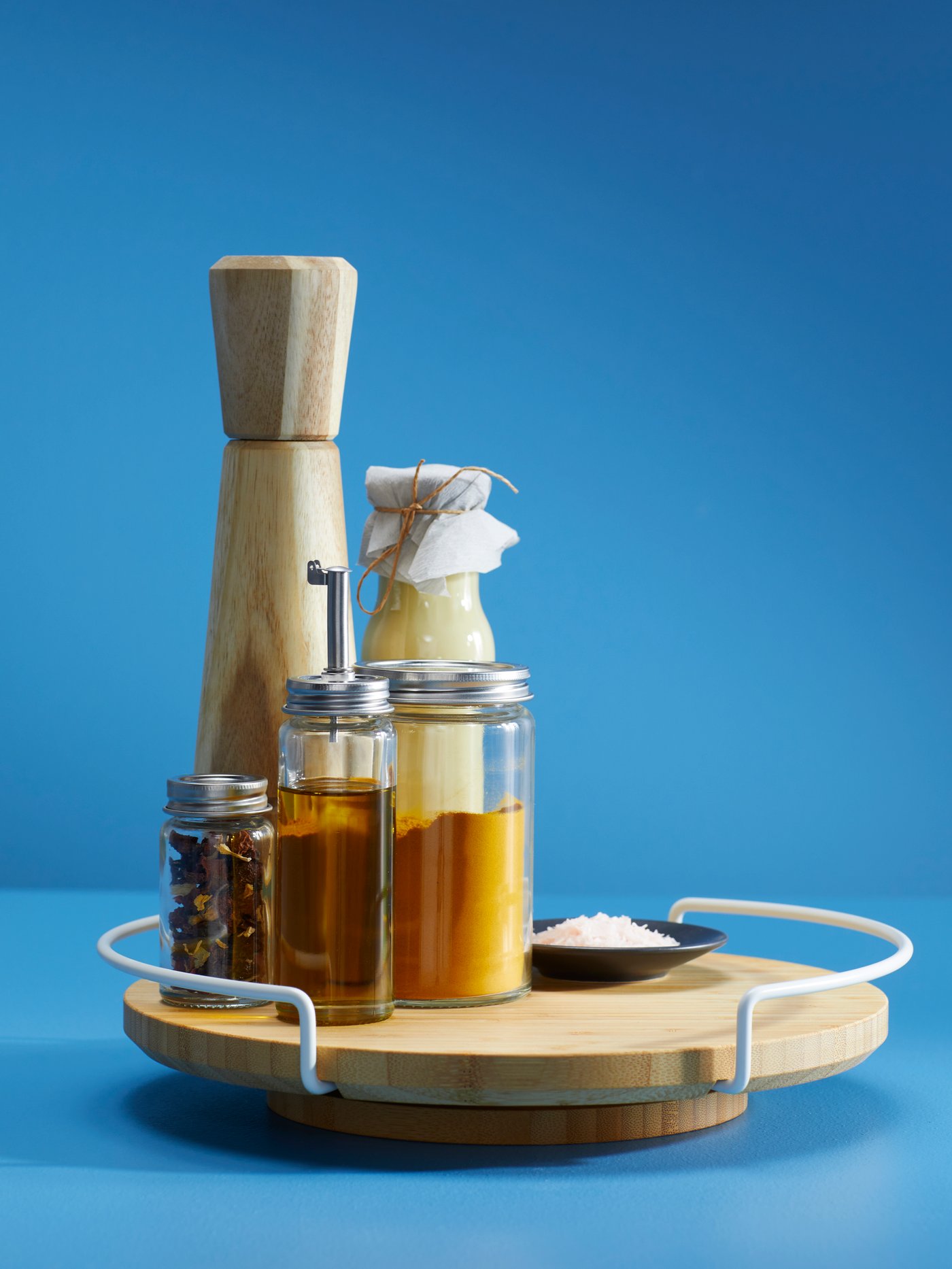 Прозрачная стеклянная/нержавеющая стальная бутылка для масла/уксуса CITRONHAJ