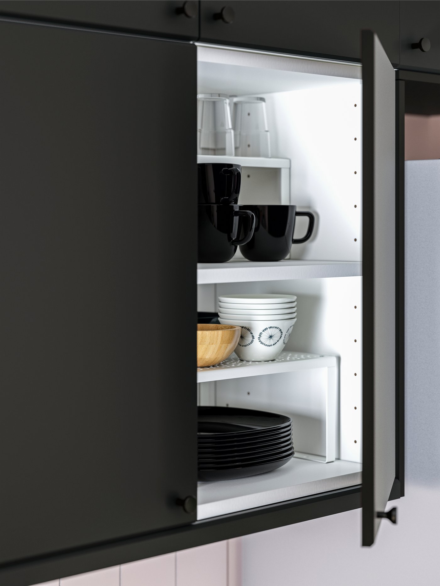 A white VARIERA shelf insert