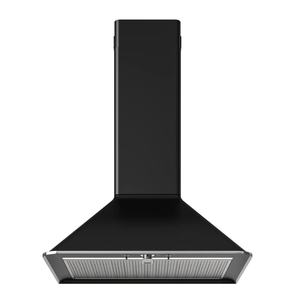 A black MATTRADITION wall mounted extractor hood in the NA