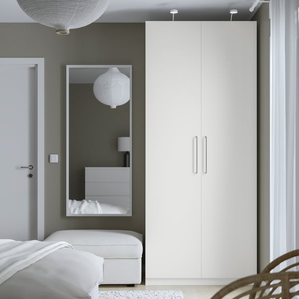 A white/white PAX wardrobe