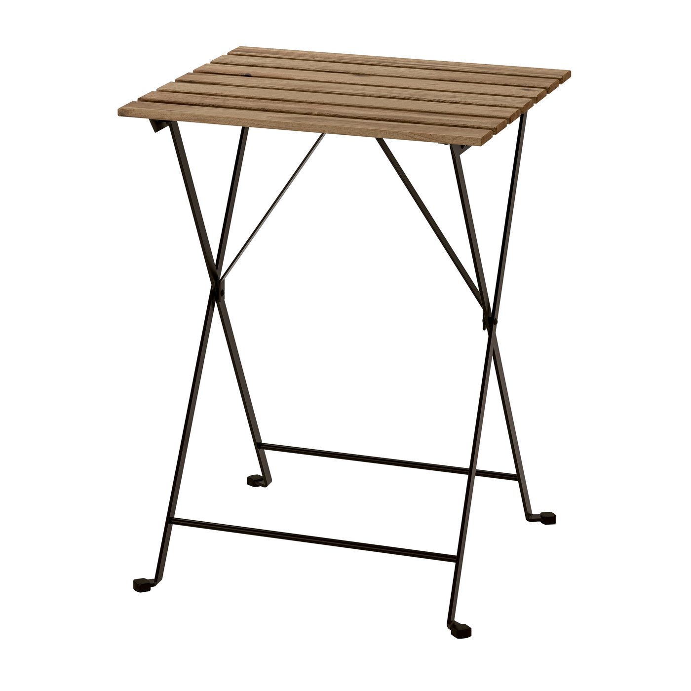 IKEA TÄRNÖ bord, utomhus, svart/ljusbrunlaserad, 55x54 cm