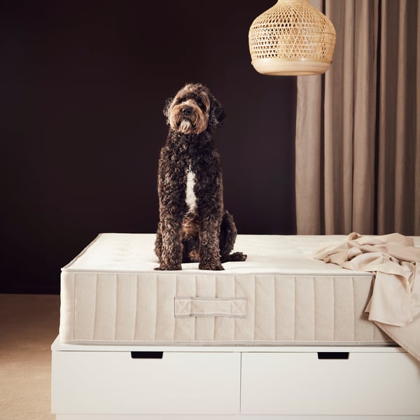 A firm/natural VATNESTRÖM pocket sprung mattress