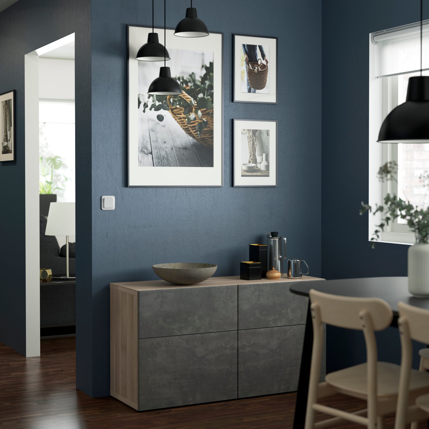 KALLVIKEN/カルヴィーケン コンクリート調 扉&引き出し前部 - IKEA