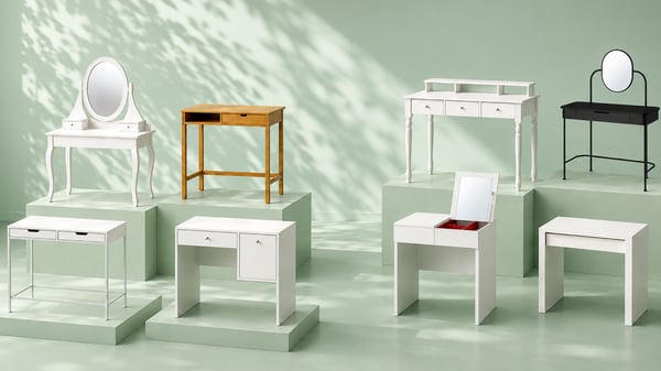 An anthracite GRÅFJÄLLET dressing table