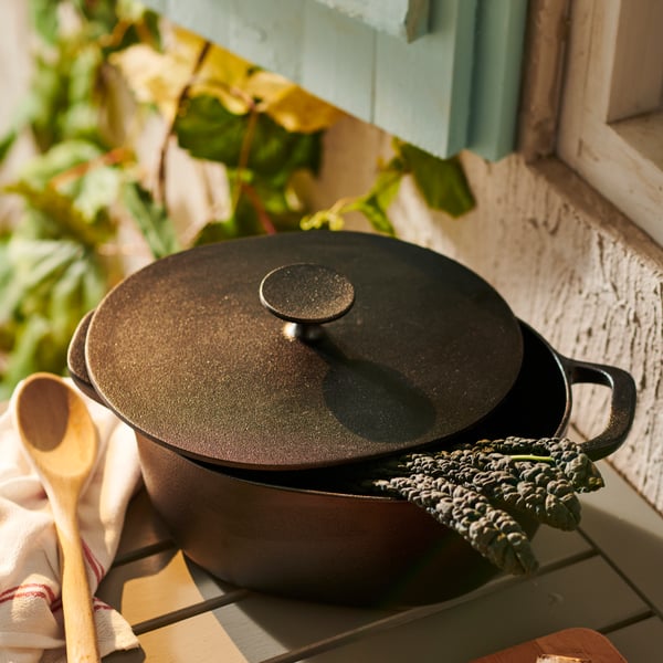 Olla VARDAGEN amb tapa, ferro colat 5 l.