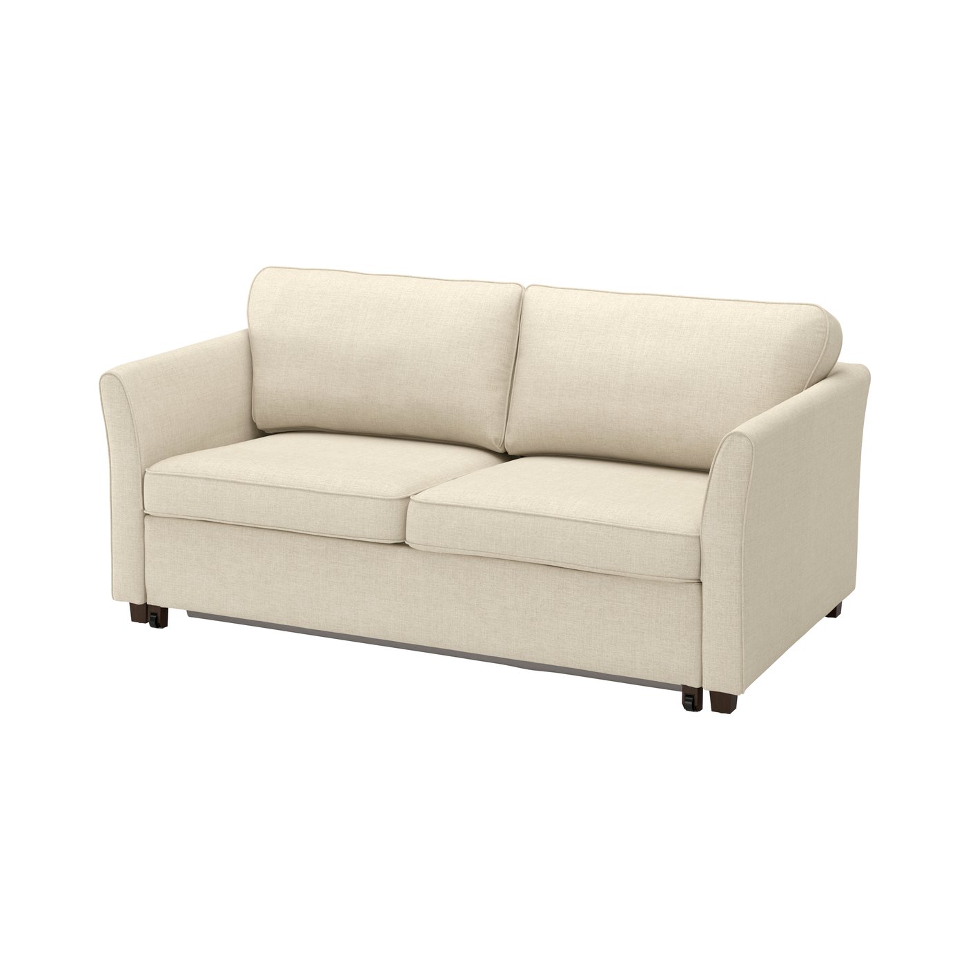 IKEA EKHOLMA klädsel till 2-sits bäddsoffa, kilanda ljusbeige