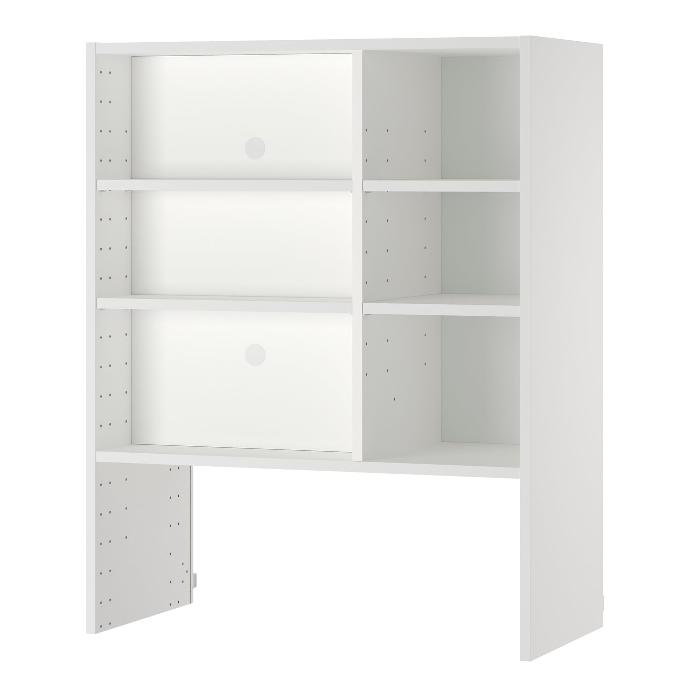 IKEA METOD väggskåp f inb köksfläkt, vit, 80x37x100 cm